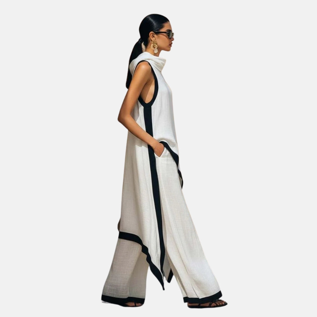 Tessa | Long Tunic and Wide Trouser Set