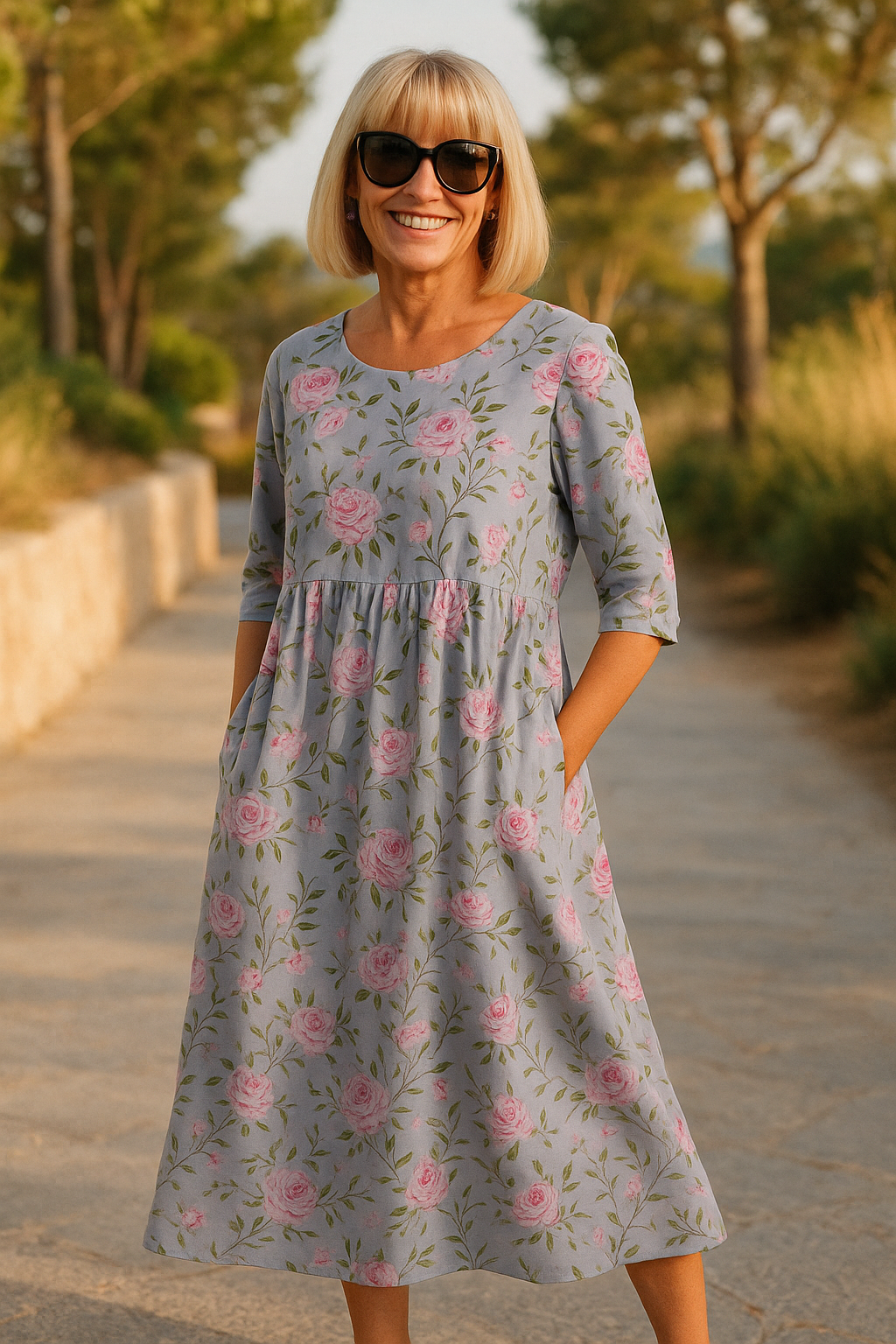 Bella | Relaxed Midi Dress - Effortless Elegance, Everyday Comfort