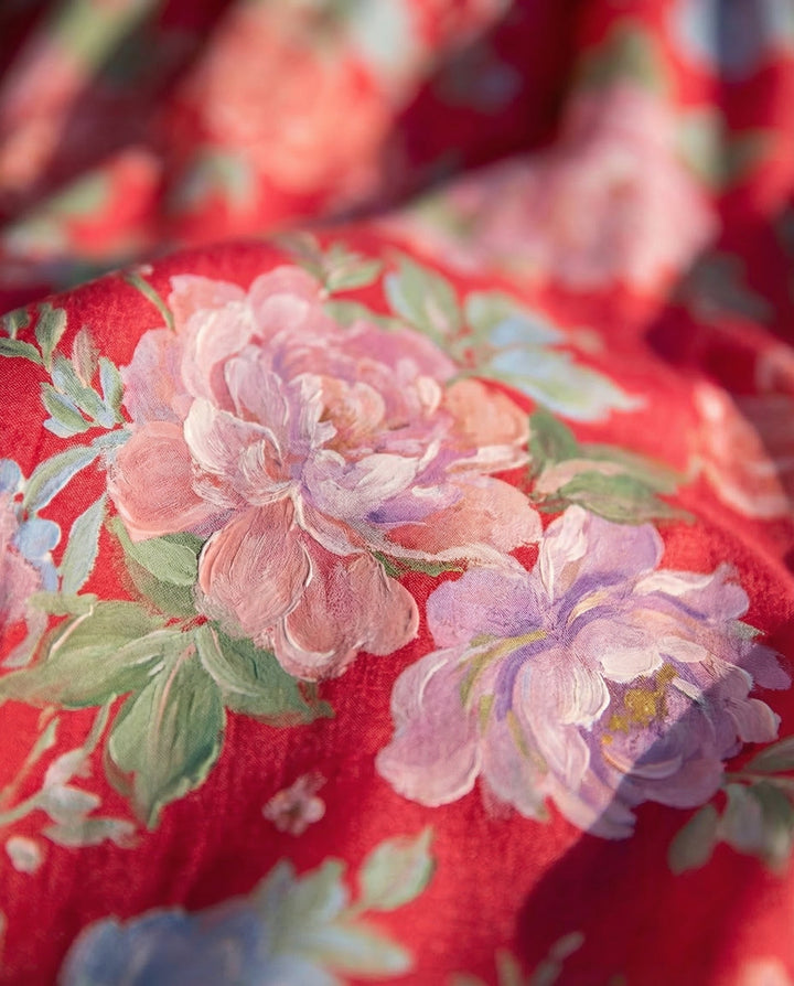 Maeve | Elegant Floral V-neck Dress