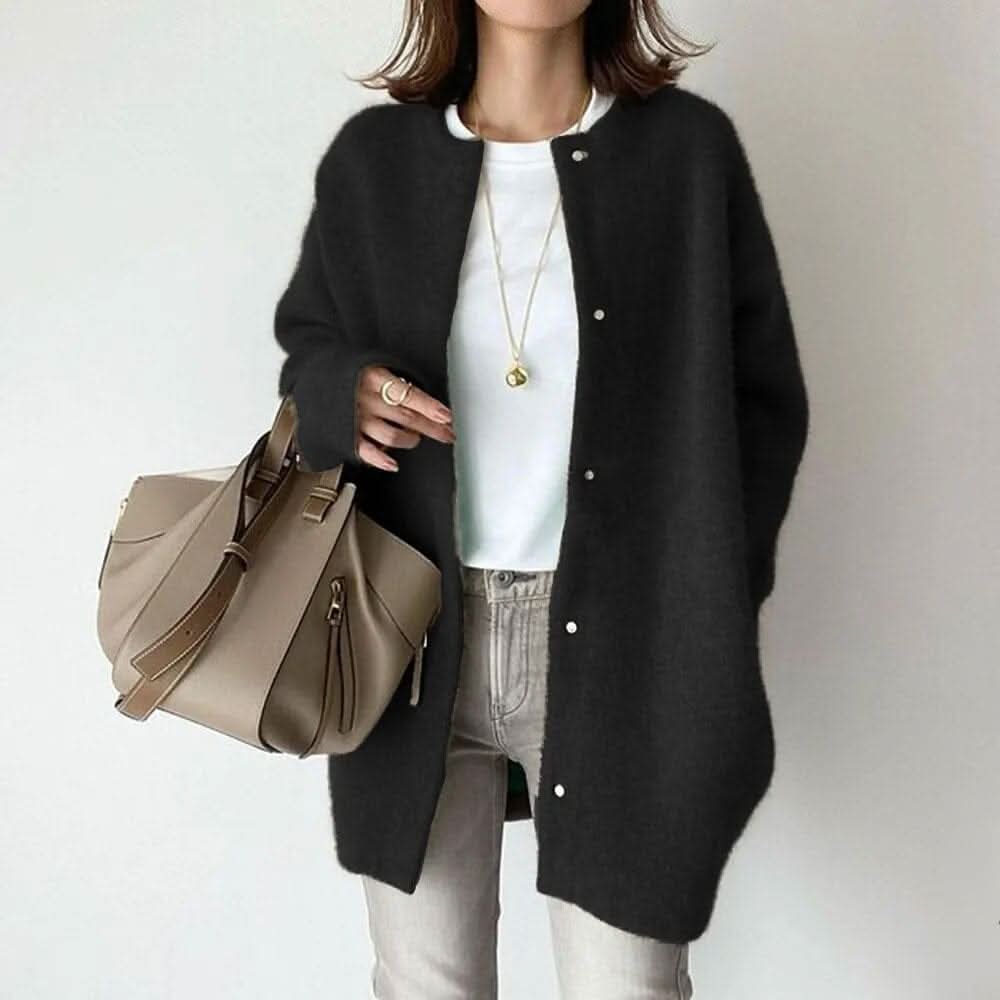 NOREEN ELEGANT BUTTONED KNIT JACKET