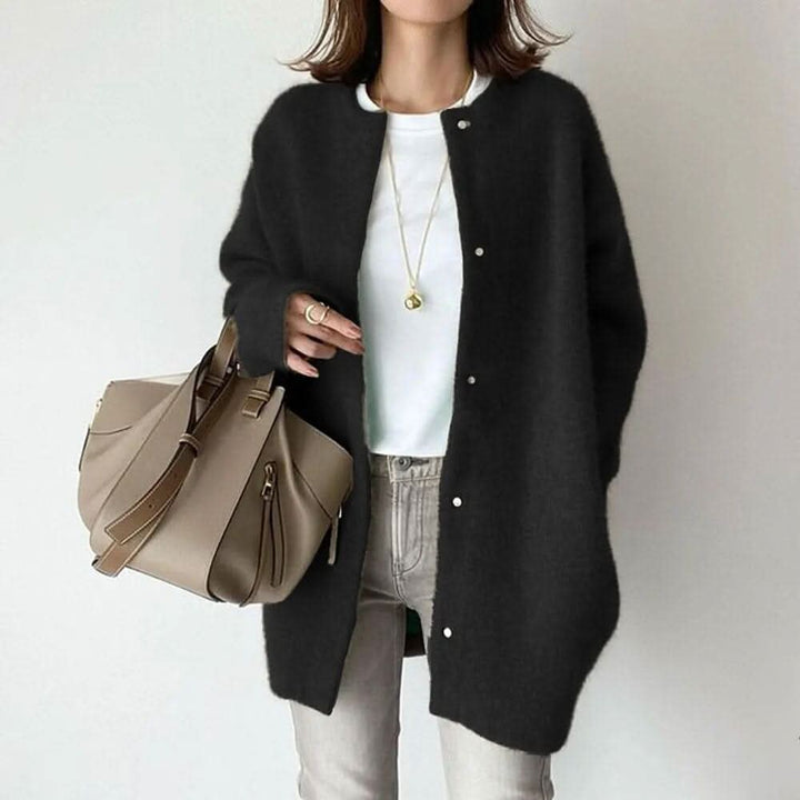 NOREEN ELEGANT BUTTONED KNIT JACKET