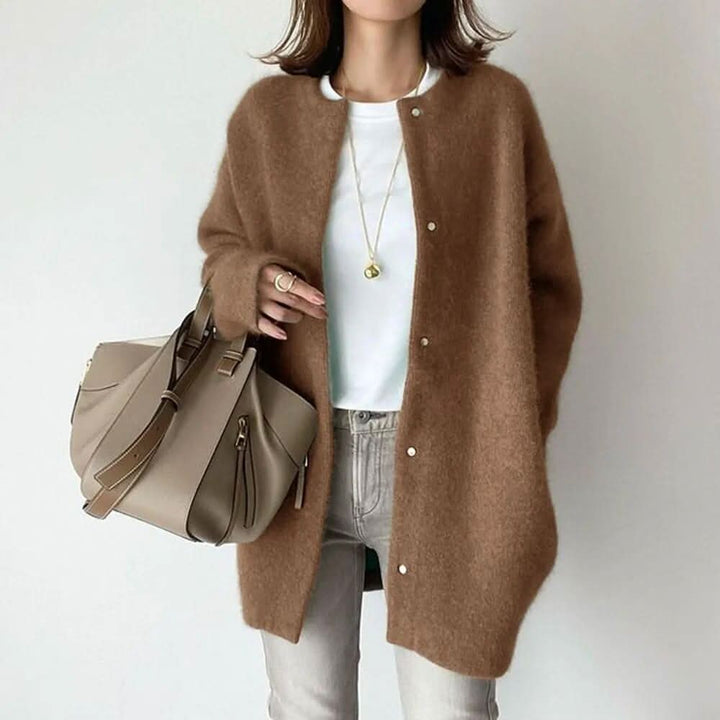 NOREEN ELEGANT BUTTONED KNIT JACKET
