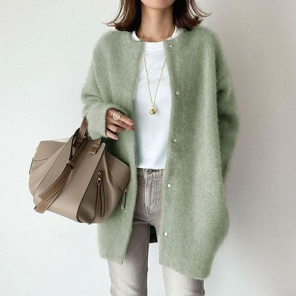 NOREEN ELEGANT BUTTONED KNIT JACKET