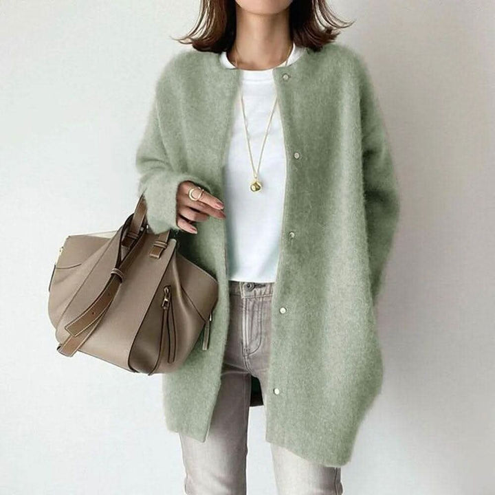 NOREEN ELEGANT BUTTONED KNIT JACKET