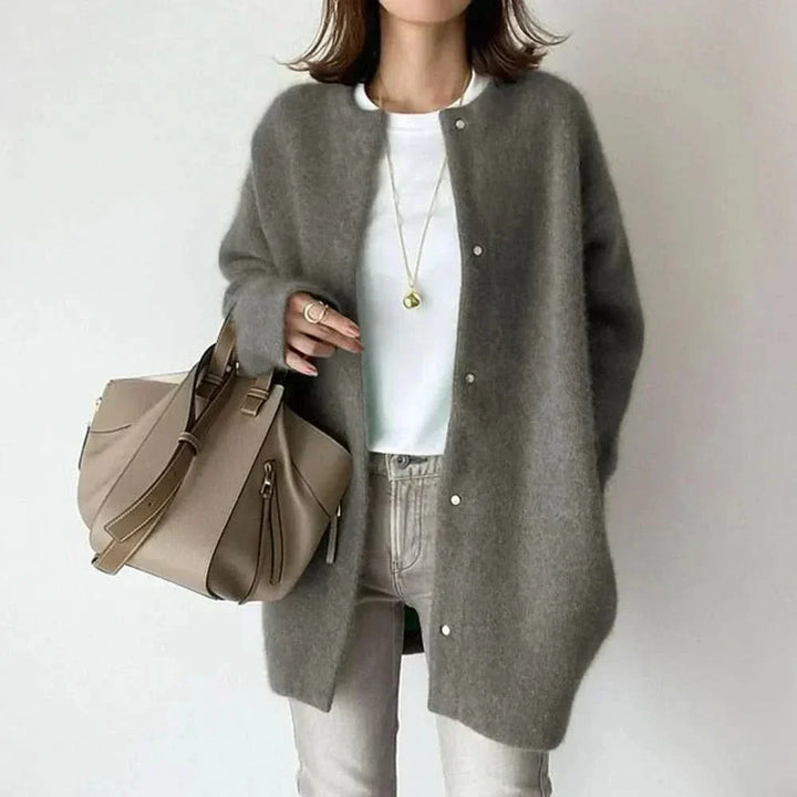 NOREEN ELEGANT BUTTONED KNIT JACKET