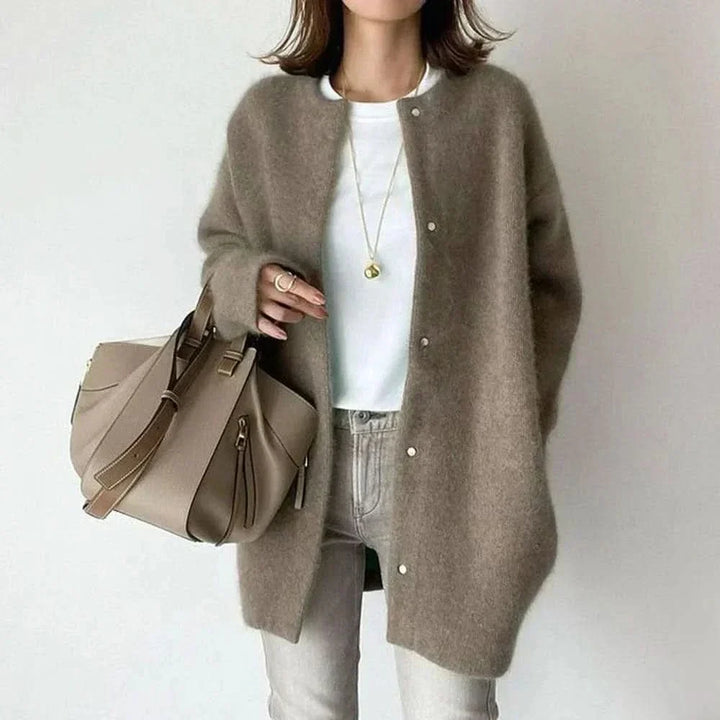 NOREEN ELEGANT BUTTONED KNIT JACKET