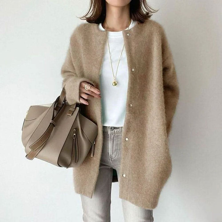 NOREEN ELEGANT BUTTONED KNIT JACKET